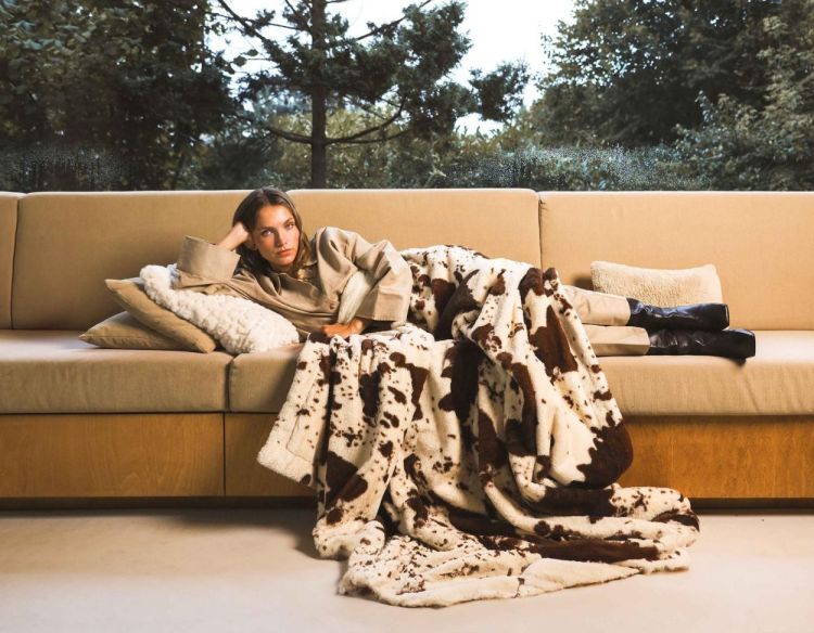 Waro by Plaids Cocooning Plaid Cocooning cow 150x200cm (Cow) - Panache (Koksijde)