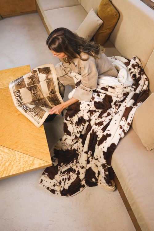 Waro by Plaids Cocooning Plaid Cocooning cow 150x200cm (Cow) - Panache (Koksijde)