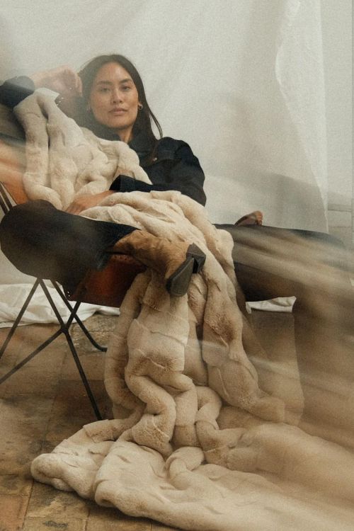Waro by Plaids Cocooning Plaid Fausse Fourrure dune 150x200cm (Dune) - Panache (Koksijde)