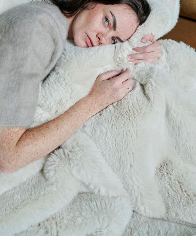 Waro by Plaids Cocooning Plaid Fausse Fourrure Polar Bear beige 150x200cm (Beige) - Panache (Koksijde)