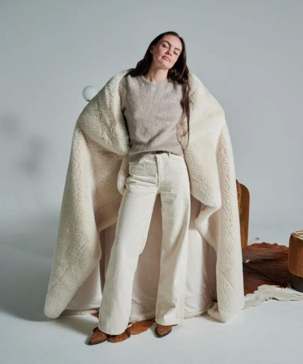 Waro by Plaids Cocooning Plaid Fausse Fourrure Polar Bear beige 150x200cm (Beige) - Panache (Koksijde)