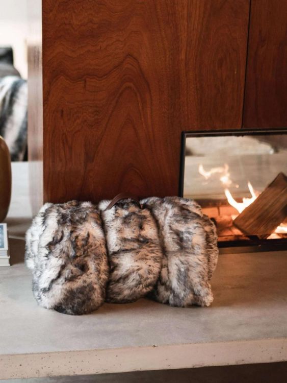 Waro by Plaids Cocooning Plaid Fausse Fourrure Sensation gris 150x200cm (Gris) - Panache (Koksijde)