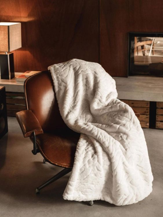 Waro by Plaids Cocooning Plaid Ours blanc 150x200cm (Blanc) - Panache (Koksijde)