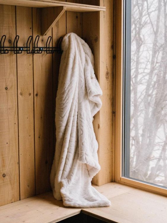 Waro by Plaids Cocooning Plaid Ours blanc 150x200cm (Blanc) - Panache (Koksijde)