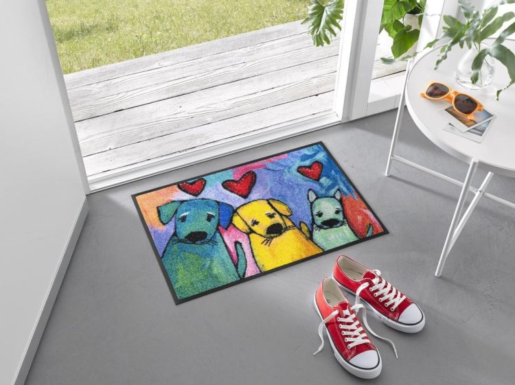 Wash + Dry Floor Fashion Doggies 40x60cm (Multi) - Panache (Koksijde)