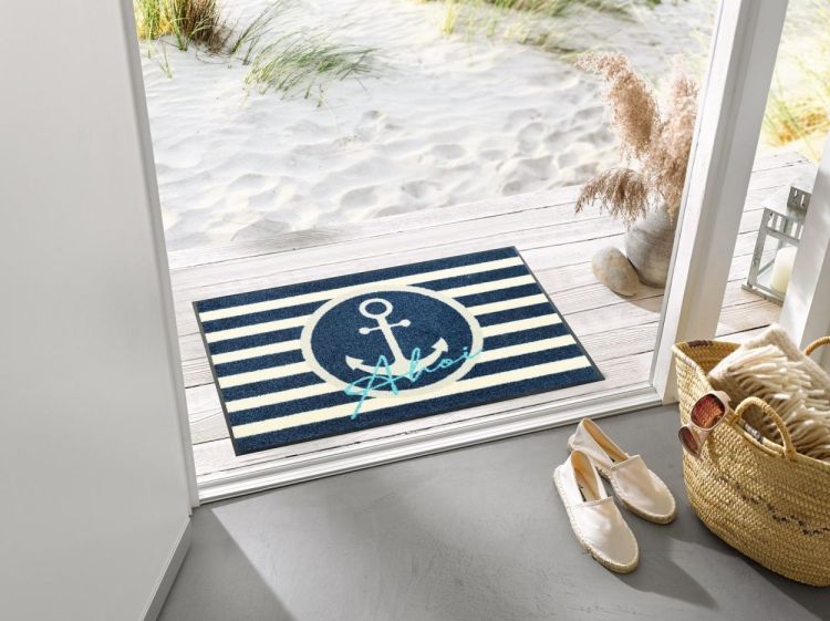 Wash + Dry Floor Fashion Anchor Port 50x75cm (Blue) - Panache (Koksijde)