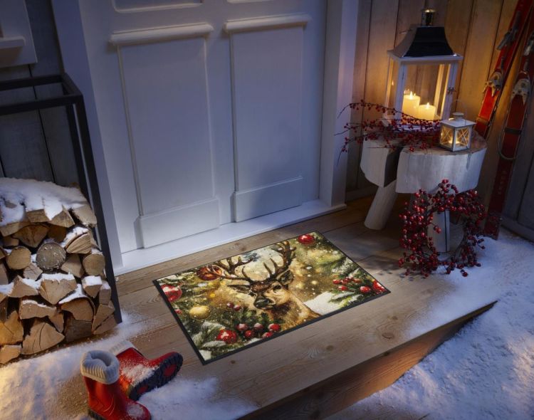 Wash + Dry Floor Fashion Festive Spirit 50x75cm (Multi) - Panache (Koksijde)