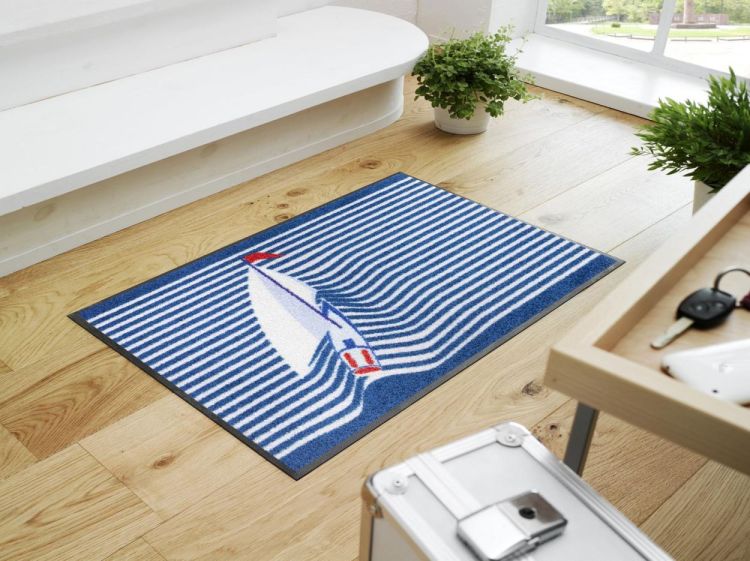 Wash + Dry Floor Fashion Sailing Boat 50x75cm (Multi) - Panache (Koksijde)