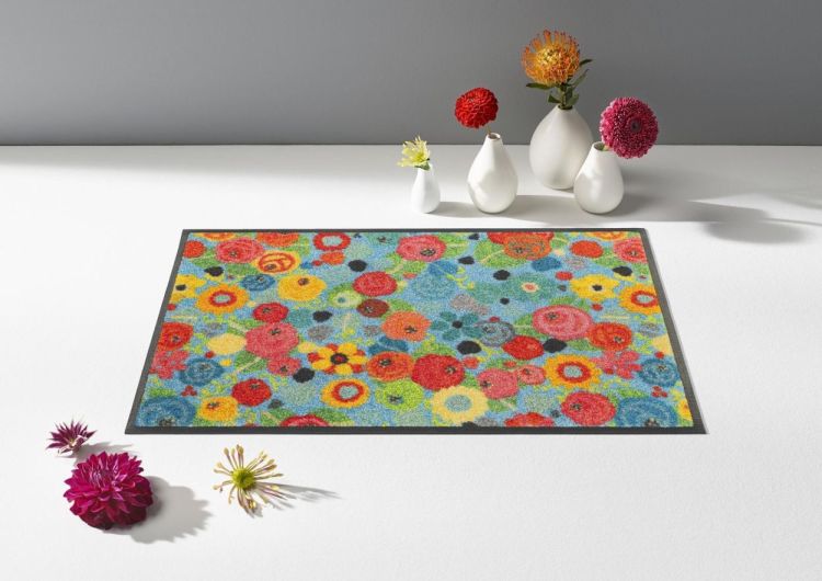 Wash + Dry Floor Fashion Flower Power 40x60cm (Multi) - Panache (Koksijde)