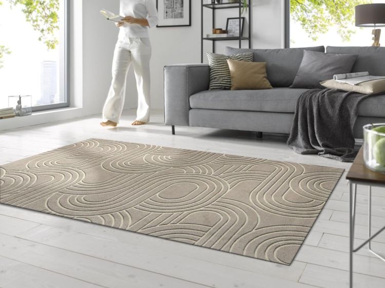 Wash + Dry Floor Fashion Sand Twist 140x200cm (Sand) - Panache (Koksijde)