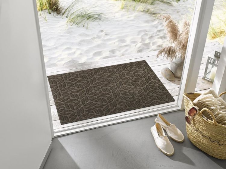 Wash + Dry Floor Fashion Leaves dark brown 60x90cm Dune (Dark Brown) - Panache (Koksijde)