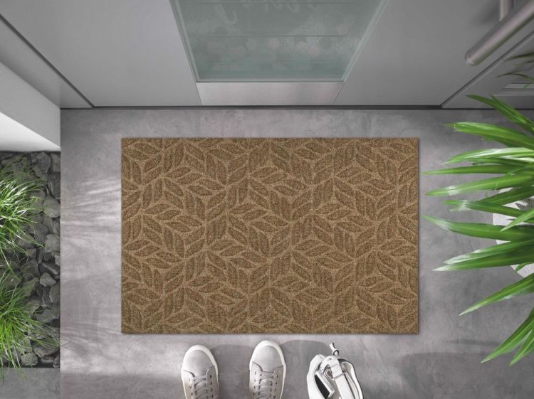 Wash + Dry Floor Fashion Leaves taupe 60x90cm Dune (Taupe) - Panache (Koksijde)