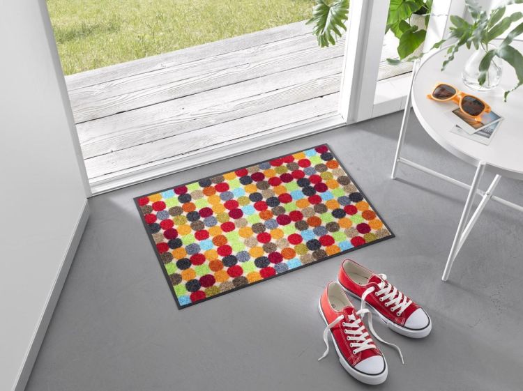 Wash + Dry Floor Fashion Mikado Dots 40x60cm (Multi) - Panache (Koksijde)