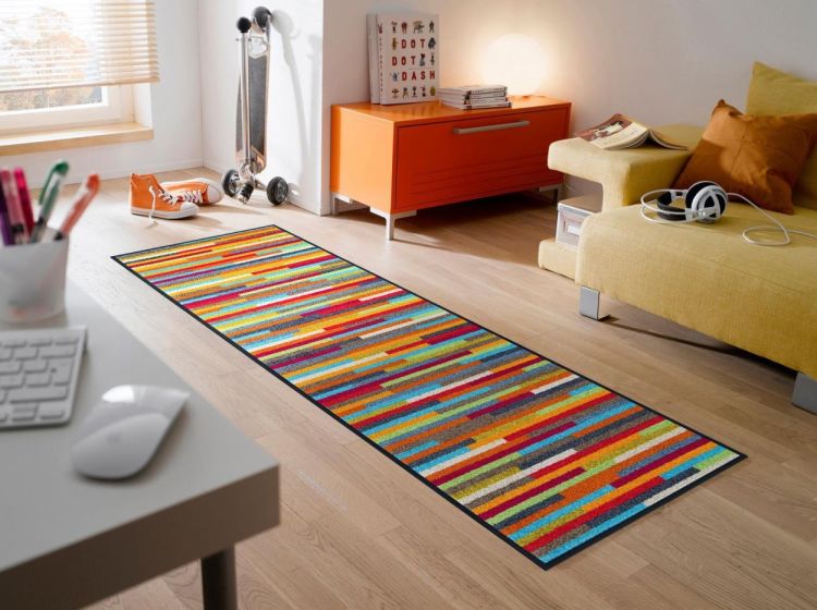 Wash + Dry Floor Fashion Mikado Stripes 60x180 (Multi) - Panache (Koksijde)