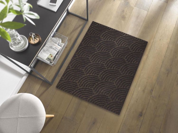 Wash + Dry Floor Fashion Waves dark brown 60x90cm Dune (Dark Brown) - Panache (Koksijde)