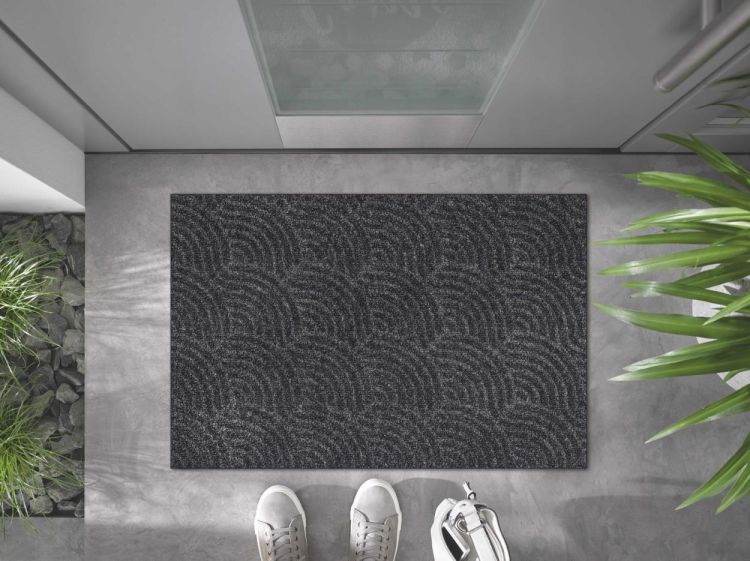 Wash + Dry Floor Fashion Waves dark grey 60x90cm Dune (Dark Grey) - Panache (Koksijde)