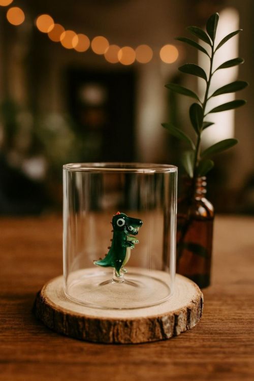 WD Lifestyle Glas Dinosaurus (Multi) - Panache (Koksijde)