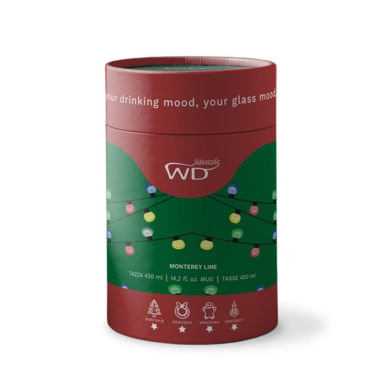 WD Lifestyle Glas met oor Kerstboom (Green) - Panache (Koksijde)