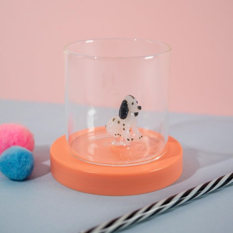 WD Lifestyle Glas Setter - Dalmatier hond (Black & White) - Panache (Koksijde)