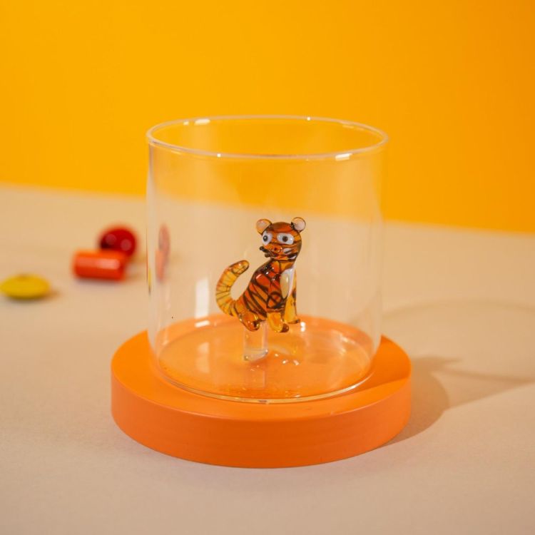 WD Lifestyle Glas Tijgerkat (Brown) - Panache (Koksijde)