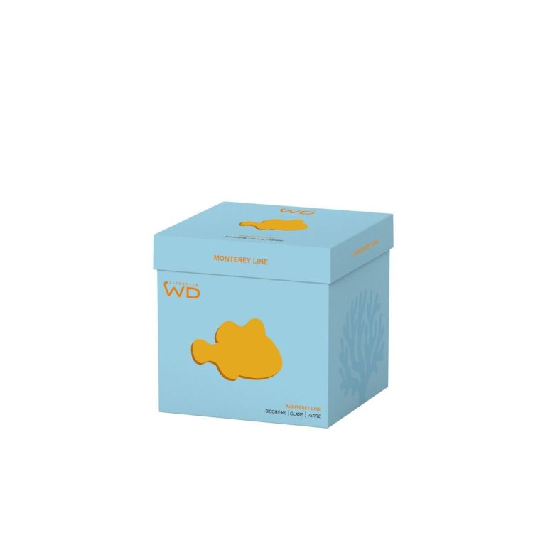 WD Lifestyle Glas Vis aan de haak (Orange) - Panache (Koksijde)