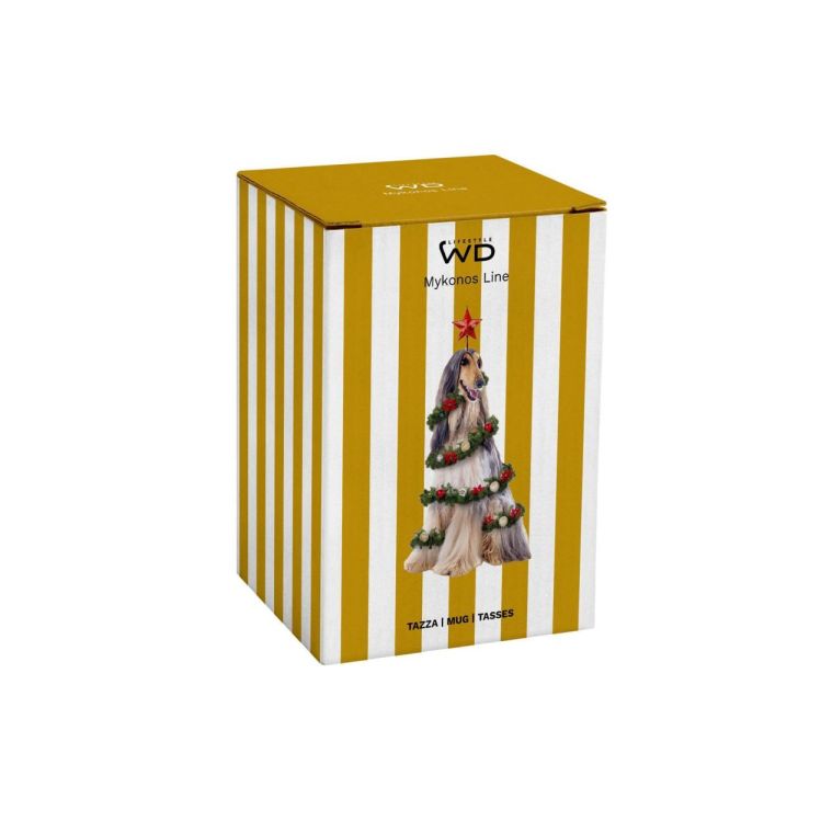 WD Lifestyle Mug Hondenkerstboom 330ml (Goud) - Panache (Koksijde)