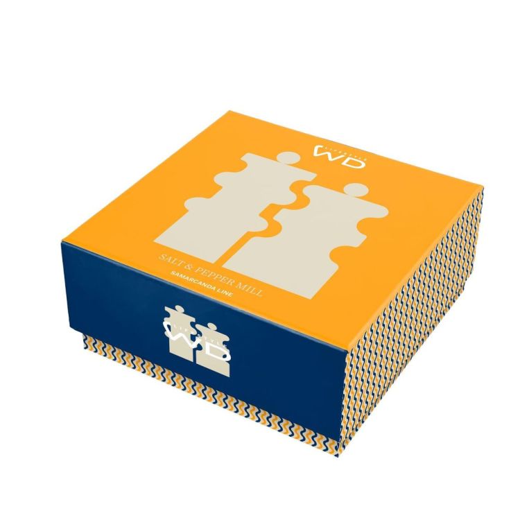 WD Lifestyle Set peper- en zoutmolen 12cm (Geel/Blauw) - Panache (Koksijde)