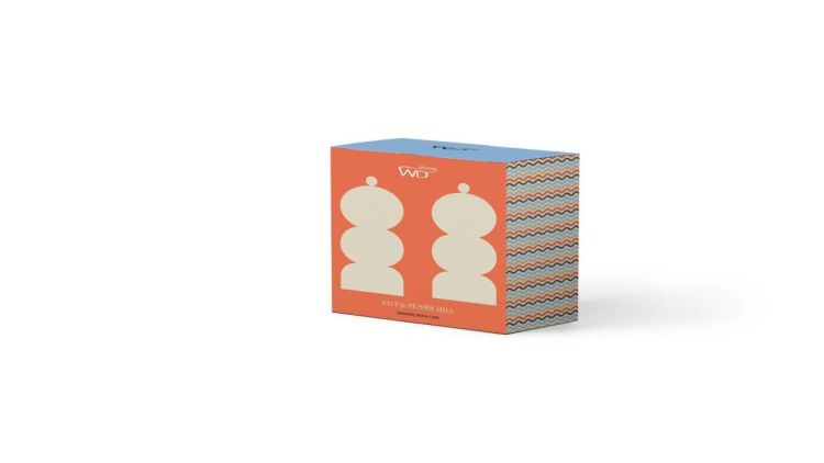 WD Lifestyle Set peper- en zoutmolen Bol 11,5cm (Orange/Blue) - Panache (Koksijde)