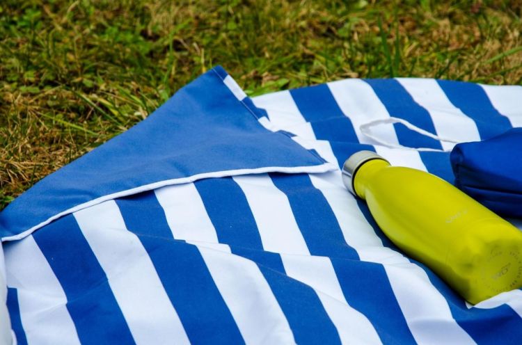 WD Lifestyle Set strandlaken + koelzak (Blauw) - Panache (Koksijde)