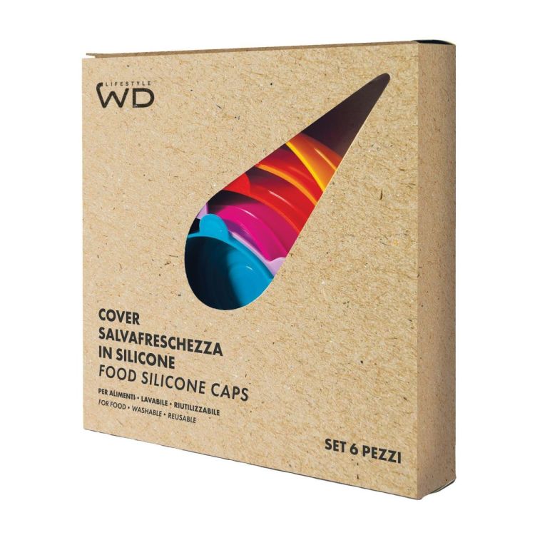 WD Lifestyle Stretch deksels silicone 6-delig (Multi) - Panache (Koksijde)