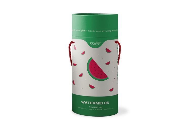 WD Lifestyle Bouteille d'eau avec bouchon Pastèque (Watermelon) - Panache (Koksijde)