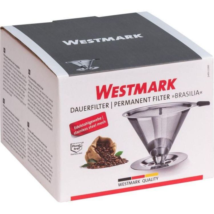Westmark Koffiefilter 'Brasilia' inox (Grijs) - Panache (Koksijde)