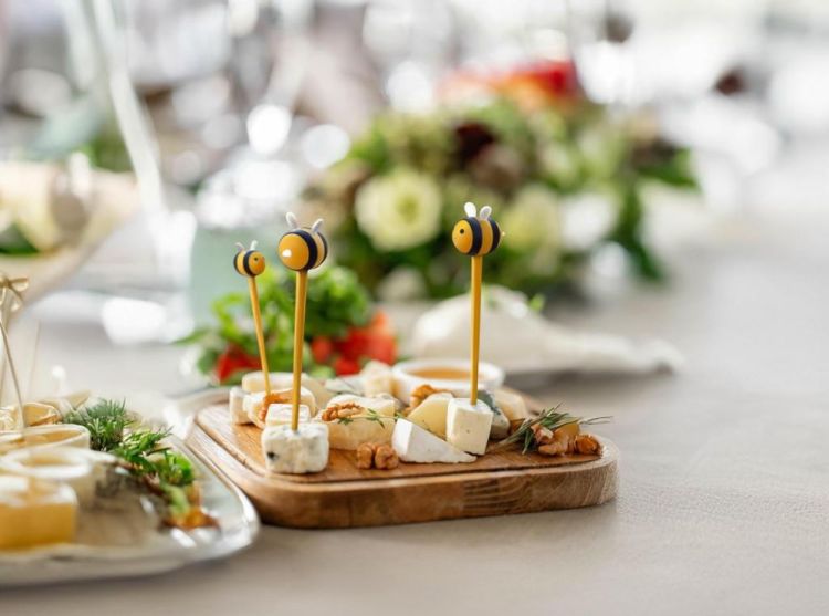 Winkee Set de 8 Pics Apéro Bee (Geel) - Panache (Koksijde)