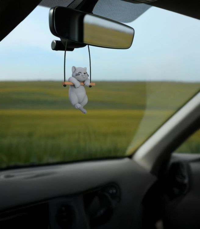 Winkee Suspension Voiture Chat (Grijs) - Panache (Koksijde)
