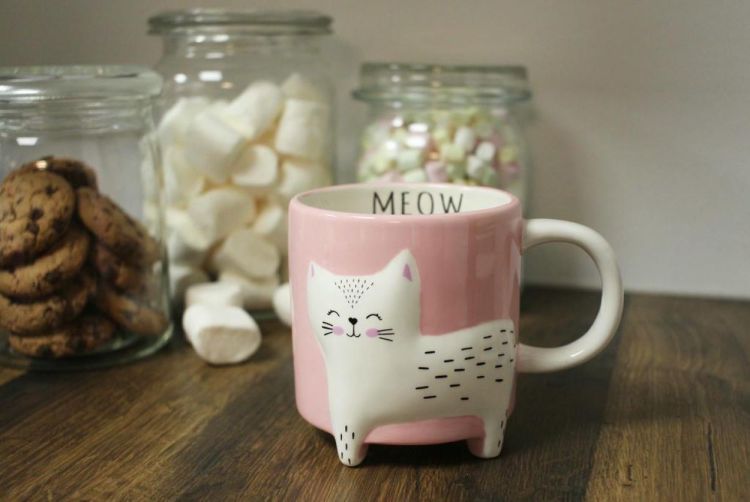 Winkee Cute Cat Mug (Roze) - Panache (Koksijde)