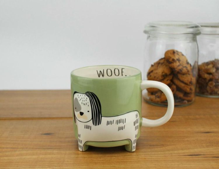 Winkee Cute Dog Mug (Groen) - Panache (Koksijde)