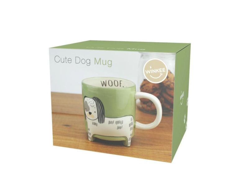 Winkee Cute Dog Mug (Groen) - Panache (Koksijde)