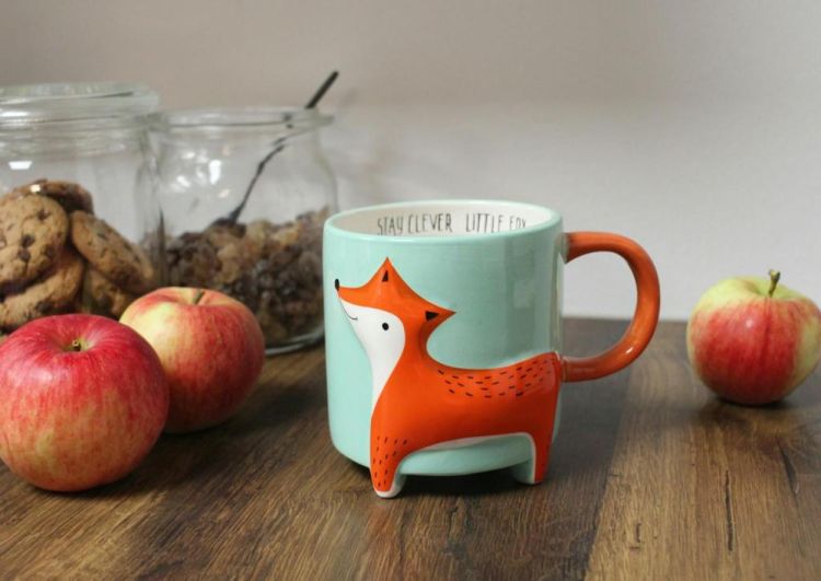 Winkee Cute Fox Mug (Blauw) - Panache (Koksijde)