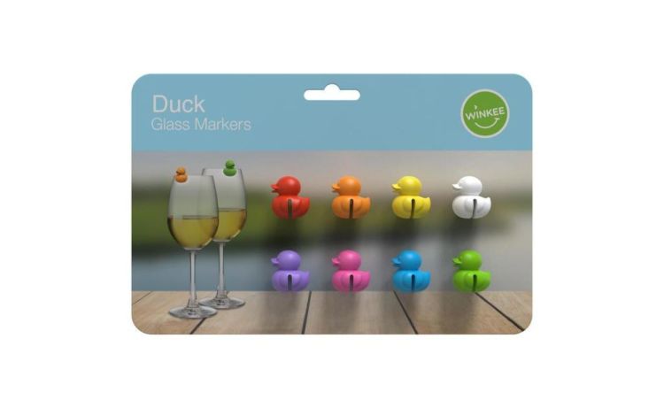 Winkee Glasmarkers Ducks 8-delig (Multi) - Panache (Koksijde)