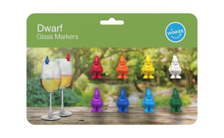 Winkee Marque-verres Lutins - set de 8 (Multi) - Panache (Koksijde)