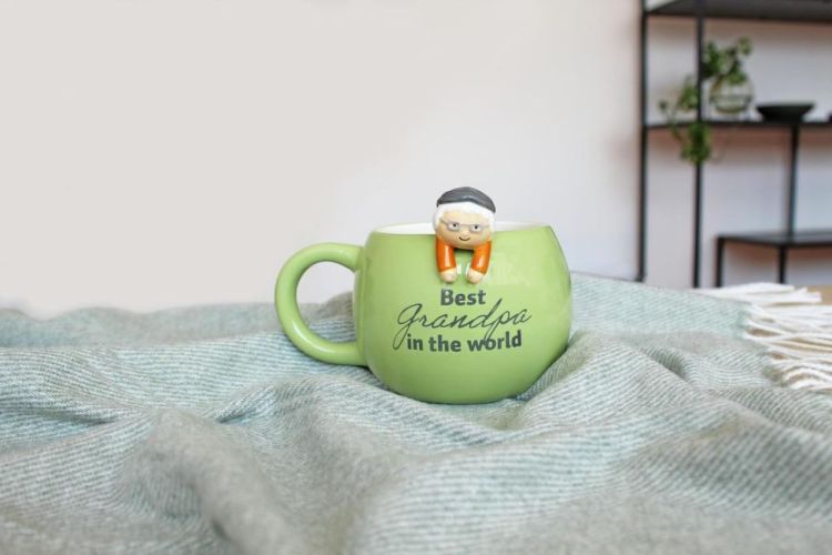 Winkee Mug Best Grandpa In The World (Groen) - Panache (Koksijde)
