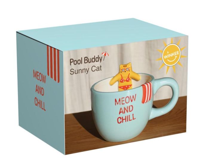 Winkee Mug Meow And Chill (Blauw) - Panache (Koksijde)