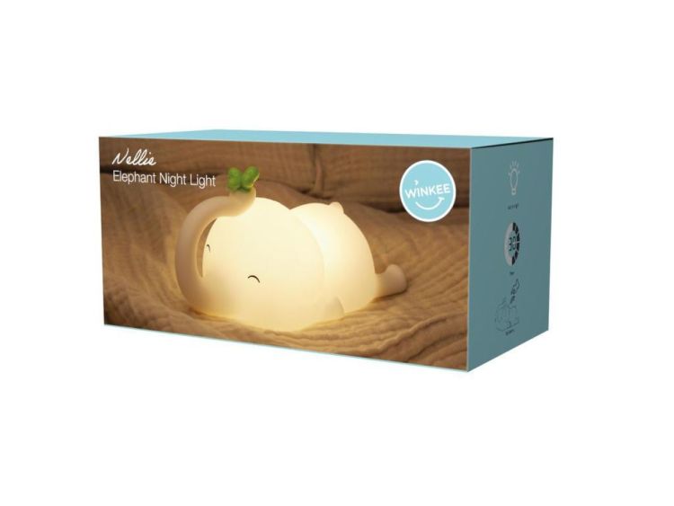 Winkee Nachtlamp Elephant Nellie (Wit) - Panache (Koksijde)