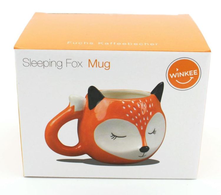 Winkee Sleeping Fox Mug (Oranje) - Panache (Koksijde)