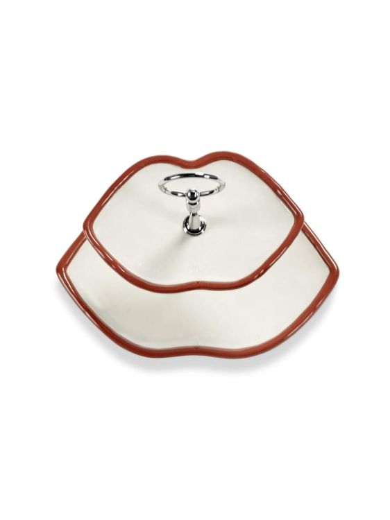 Wouters & Hendrix Cake étagère 2-laags Lips - Les Objets Mouleversants (Rood) - Panache (Koksijde)