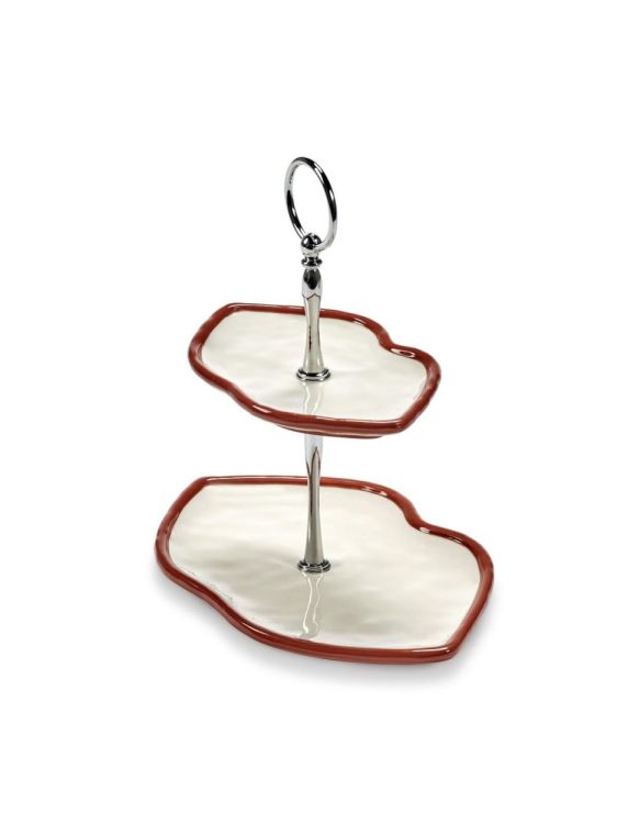 Wouters & Hendrix Cake étagère 2-laags Lips - Les Objets Mouleversants (Rood) - Panache (Koksijde)