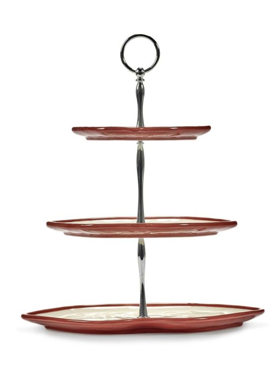 Wouters & Hendrix Cake étagère 3-laags Lips - Les Objets Mouleversants (Rood) - Panache (Koksijde)