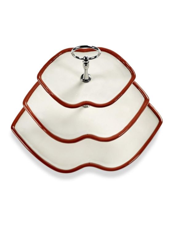 Wouters & Hendrix Cake étagère 3-laags Lips - Les Objets Mouleversants (Rood) - Panache (Koksijde)