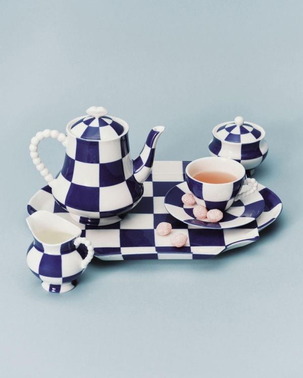 Wouters & Hendrix Cup + Saucer Fête des Bêtes (Blue/White) - Panache (Koksijde)