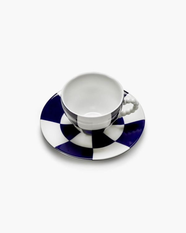 Wouters & Hendrix Cup + Saucer Fête des Bêtes (Blue/White) - Panache (Koksijde)